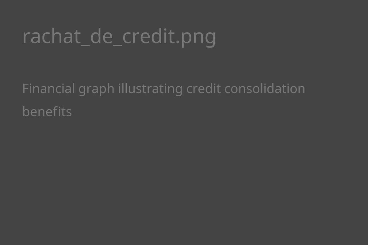 Diagramme illustrant les avantages du rachat de crédit
