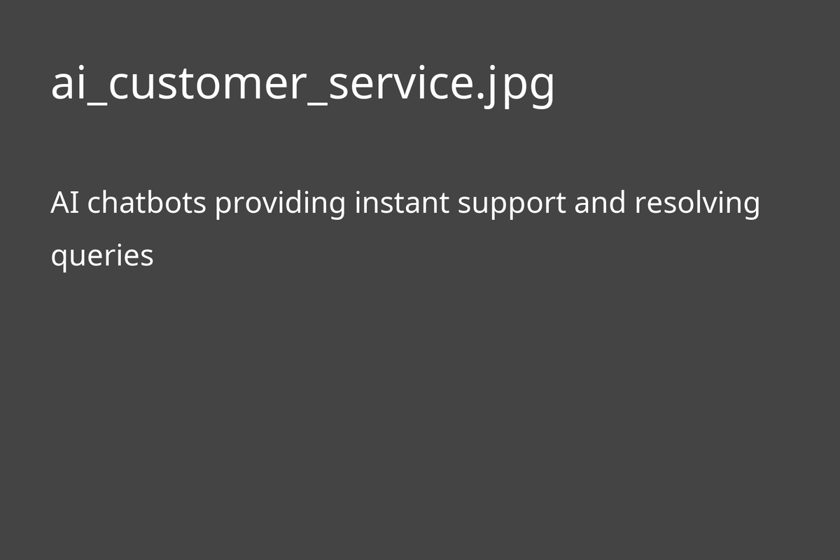 AI chatbots providing instant support and resolving queries
