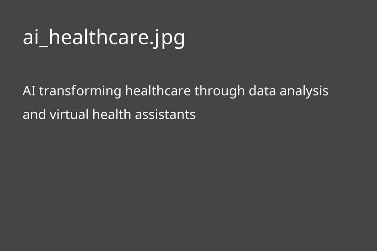 AI transforming healthcare through data analysis and virtual health assistants