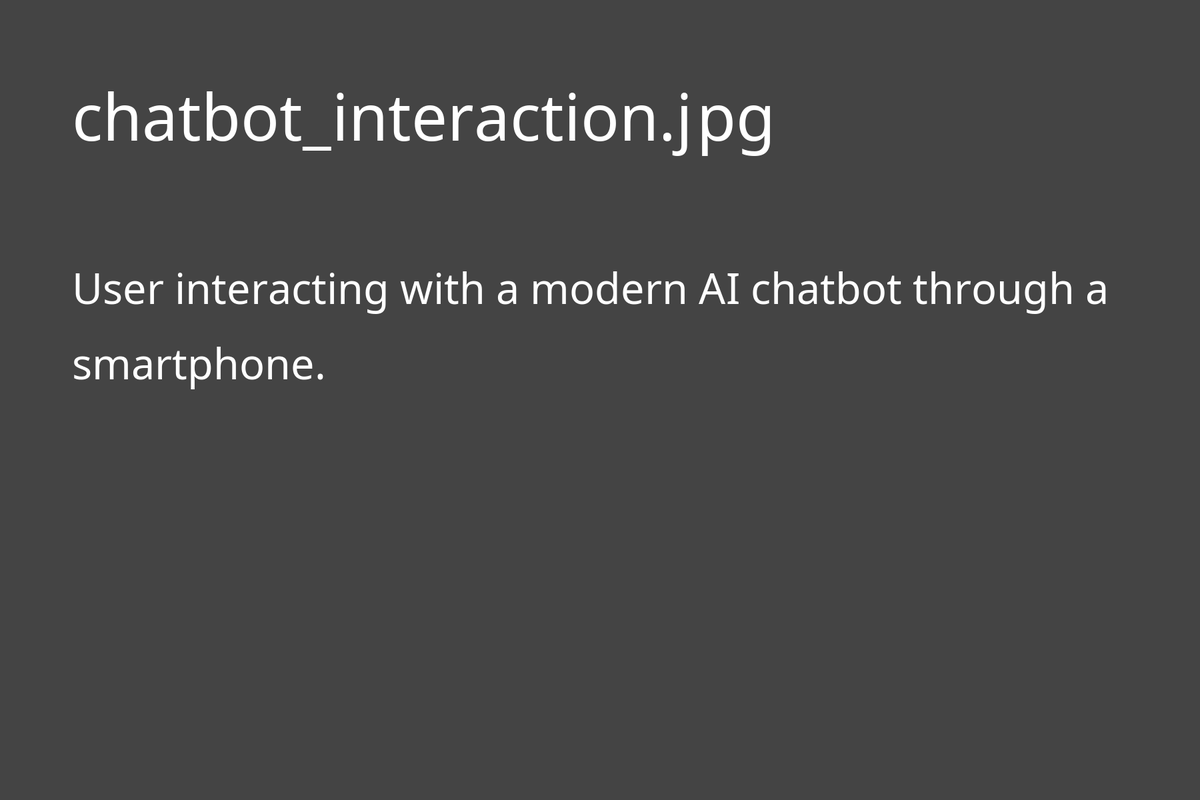 User interacting with AI chatbot on smartphone
